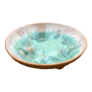 Hammat Originals Naturalistic Blue-Green Pottery Bowl