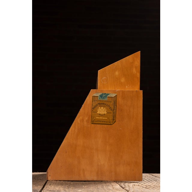 Vintage Phillip Morris Wooden Point-of-Sale Countertop Display For Sale - Image 4 of 9