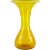 Blenko Vintage Large Art Glass Golden Yellow Orange Decorative Flared Rim Flower Vase For Sale - Image 4 of 4