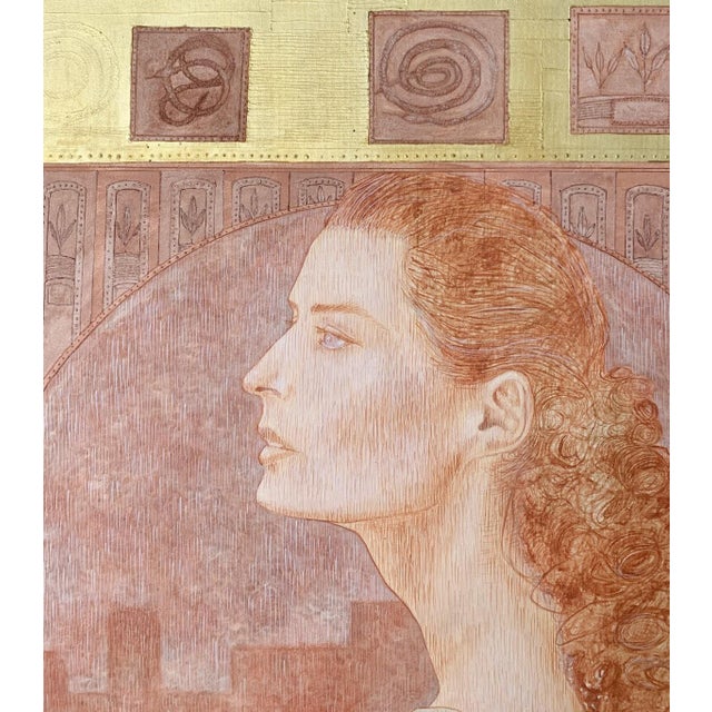 Early 21st Century Andrzej Borowski, A Woman from Genova, 2001, Acrylic on Canvas For Sale - Image 5 of 7
