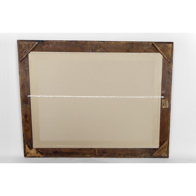 Mediterranean Coastal Town, France, 1930, Oil on Panel, Framed For Sale - Image 14 of 15