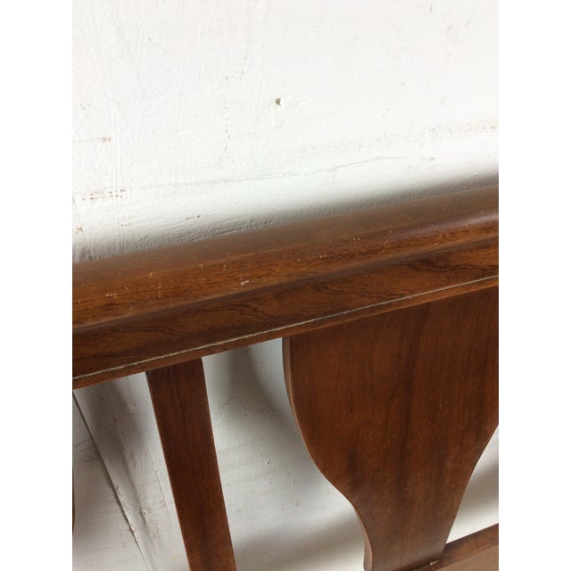 Wood Mid Century Modern Full Size Headboard With Bentwood Details For Sale - Image 7 of 18