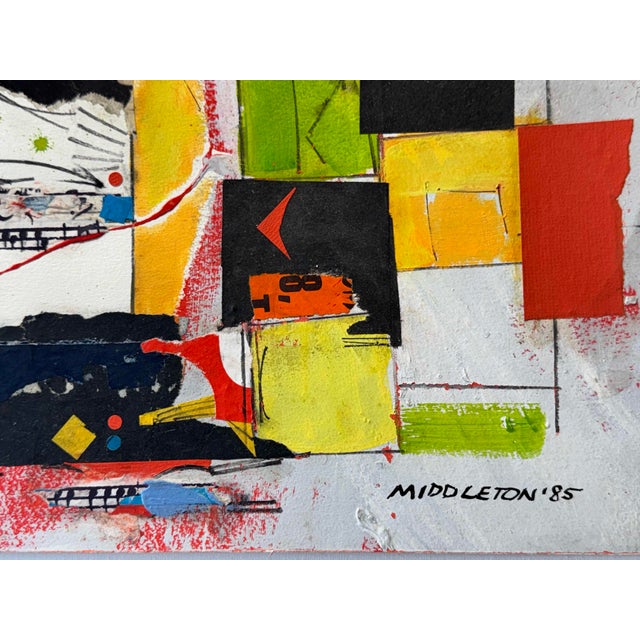 Sam Middleton (American, Dutch 1927-2015). The Artist worked primarily in the style of Abstract Expressionism and was a...