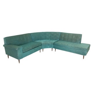 Vintage Retro 3 Piece Sectional Sofa For Sale