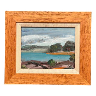 Göran Brunius, Coastal Landscape, 1960s, Oil on Panel, Framed For Sale