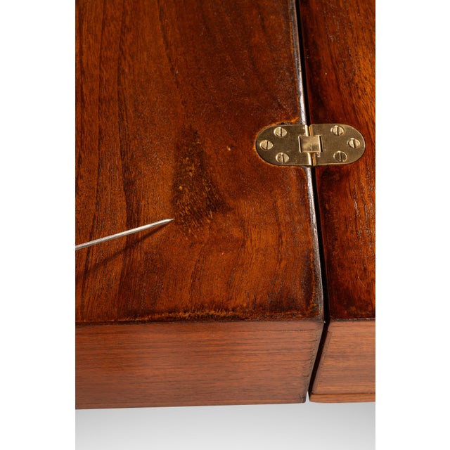 Rare Set of Two (2) Matching Danish Modern Flip-Top Executive Desks in Teak by Peter Løvig Nielsen, Denmark, C. 1960s For Sale - Image 14 of 18
