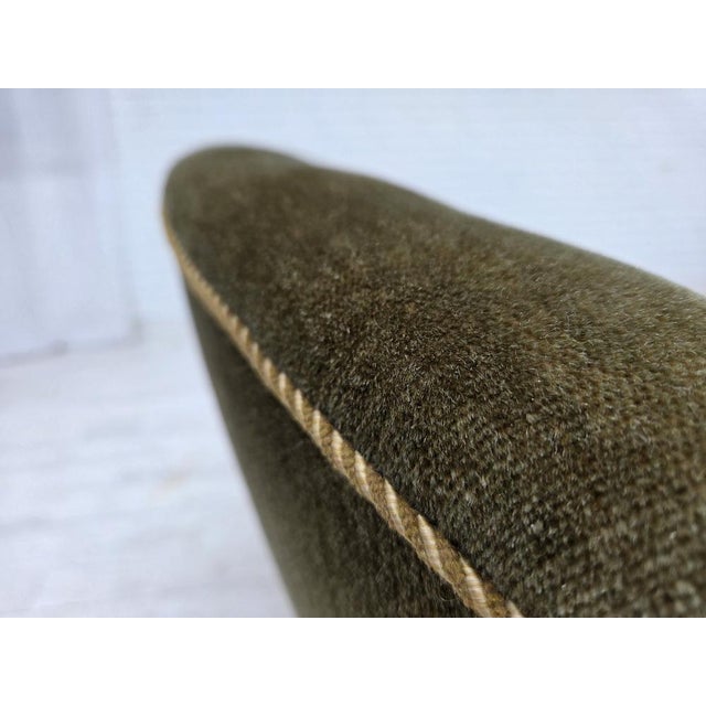 Danish 2-Seater Sofa in Green Furniture Velour, 1960s For Sale - Image 10 of 18