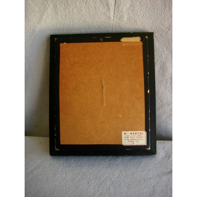 Early 19th Century Napoleon I Embroidered Gold Bee Frame For Sale - Image 6 of 7