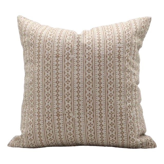 Fabdivine Handcrafted Block Print Cushion Cover 14x36 Inch - Doji For Sale