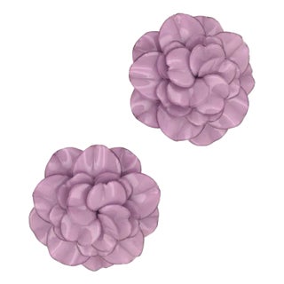 GERANIUM, Maxi earrings, Purple, Stud For Sale