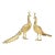 Brass Peacocks - Set of 2 For Sale