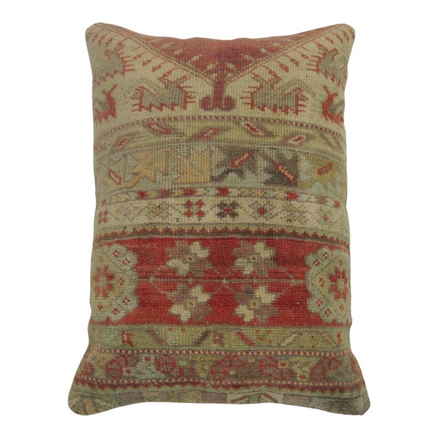 Antique Zabihi Collection Turkish Sivas Rug Pillow For Sale