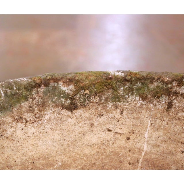 Pair of Mid-Century Swiss Willy Guhl Eternit Concrete Saucer Planters For Sale In Dallas - Image 6 of 8