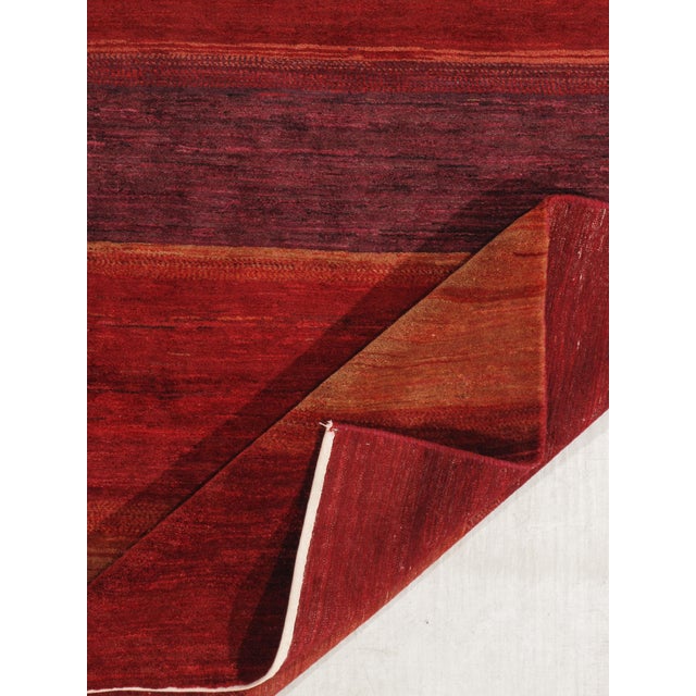 Hand-Knotted Persian Lori Gabbeh Rug 5'1" X 7'3" For Sale In Washington DC - Image 6 of 6