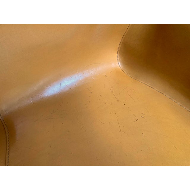 Cognac Leather Vela Chairs by Carlo Bartoli for Matteo Grassi, 1980s, Set of 6 For Sale - Image 18 of 18