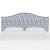 Transitional Ashland Headboard in Blue Snake Skin, King For Sale - Image 3 of 6