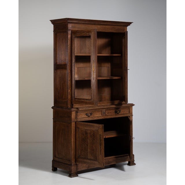 Eclectic Oak Vitrine, Antique, France, Circa 1880 For Sale - Image 16 of 16