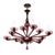 Mid-Century Modern Modernist Hand-Blown Classical Amethyst Murano Glass Chandelier by Lorin Marsh For Sale - Image 3 of 18