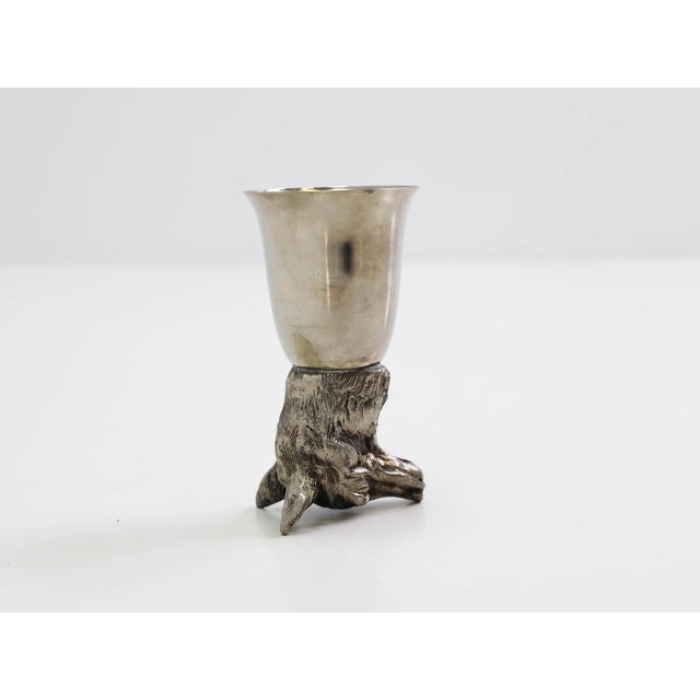 Coupe Glass with Wolfhound Head from Gucci, France, 1960s For Sale - Image 4 of 4