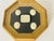 Italian Grand Tour Set of 5 Neoclassical Plaster Intaglios in a golden octagonal frame.