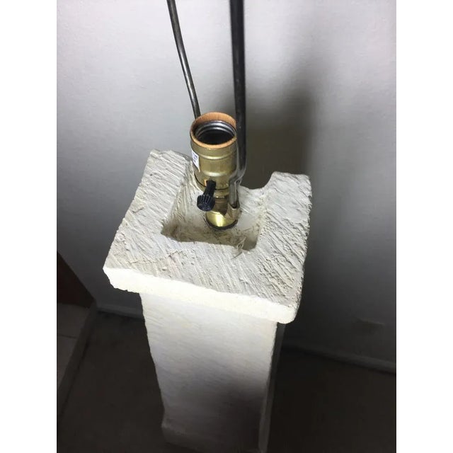 Vintage Mid Century Coral Stone Pyramid Floor Lamp For Sale - Image 9 of 12