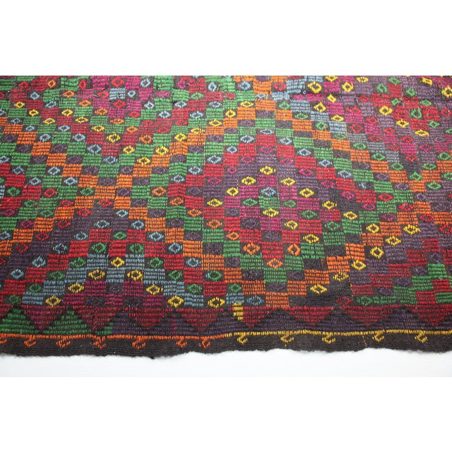Vintage Nomadic Kilim Rug-6’6’x7’5" For Sale - Image 13 of 14