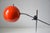 Orange Mid Century Modern Cantilever Eyeball Desk Lamp in Orange and Silver, Robert Sonneman For Sale - Image 8 of 9