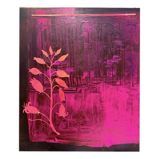 Jörn Stoya, Bellflower, Oil Painting on Canvas For Sale