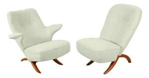 Set of Congo & Pinguin Lounge Chairs by Theo Ruth for Artifort, the Netherlands, 1957