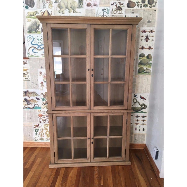 Restoration Hardware Hampton Casement Glass Hutch Chairish