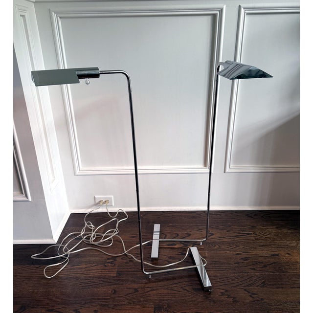 Late 20th Century Pair Of Adjustable "IUWV" Floor Lamps by Cedric Hartman For Sale - Image 5 of 15