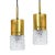Brass and Bubble Glass Pendant Lights attributed to VEB Narva Leuchten, Germany, 1970s, Set of 2 For Sale - Image 15 of 16