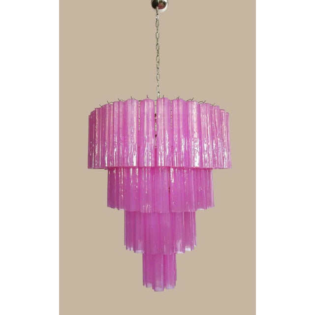DUTIES FREE Bring dramatic Italian elegance into your interior with this extraordinary tiered Murano glass chandelier,...