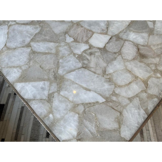 Organic Modern Quartz Coffee Table For Sale In Atlanta - Image 6 of 6