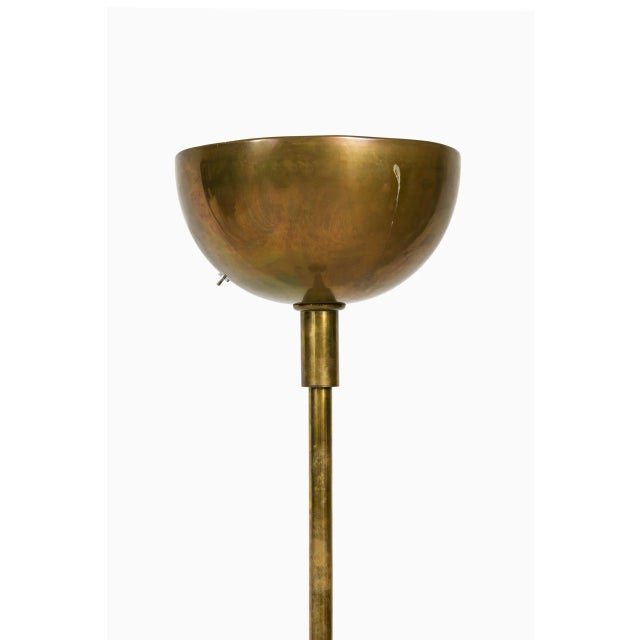 Rare and large floor lamp / uplight by unknown designer. Produced in Denmark. Up to 250V (Europe/UK Standard).The wiring...
