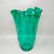 Mid-Century Modern Green Murano Glass Fazzoletto Vase from Michielotto, Italy, 1970s For Sale - Image 3 of 8