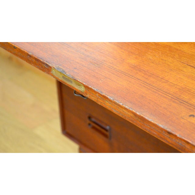 Wood Vintage Danish Secretary in Teak by Arne Hovmand Olsen for Mogens Kold, 1960 For Sale - Image 7 of 18