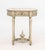 Antique White Louis XVI Style Carved Wood Occasional Table For Sale - Image 8 of 9