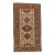 Antique Persian Malayer Carpet, Geometric Design, Ivory, Green, Navy Circa 1890 For Sale