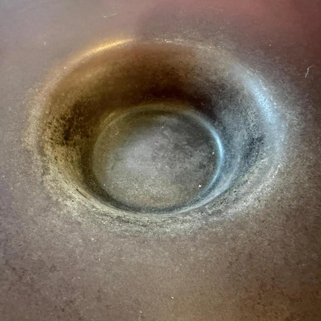 1980s Modern Purple Scavo Murano Glass Centerpiece Attributed to Cenedese For Sale - Image 10 of 14