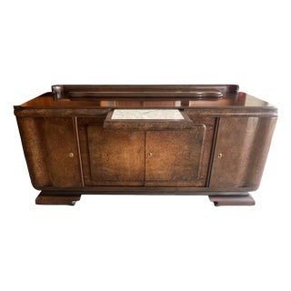 Art Deco Sideboard in Burl Walnut, 1930 For Sale