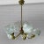 Mid-Century Modern Mid-Century Chandelier in Teak, Brass and Crystal, Sweden, 1950s For Sale - Image 3 of 13