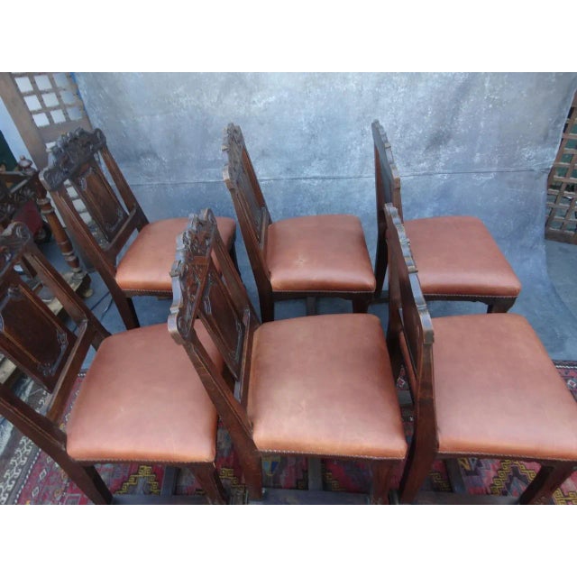 Late 19th Century Early 20th Century Portuguese Dining Chairs - Set of 6 For Sale - Image 5 of 11