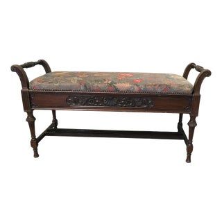 Antique Edwardian Piano Stool, 1900 For Sale