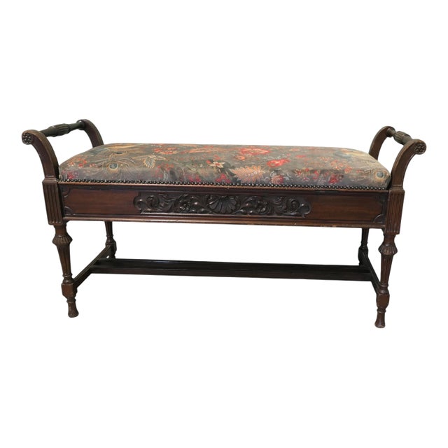 Antique Edwardian Piano Stool, 1900 For Sale