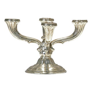 Silver 4-Armed Chandelier, Germany, 1935 For Sale