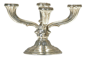 Silver 4-Armed Chandelier, Germany, 1935