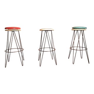 Arthur Umanoff Bar Stools - Set of 3 For Sale
