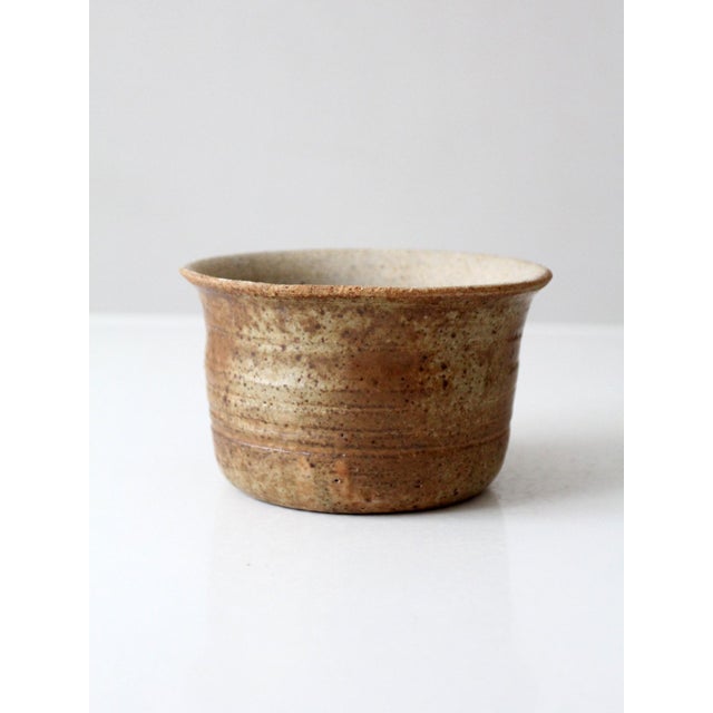 Ceramic Vintage Studio Pottery Bowl Cachepot For Sale - Image 7 of 12
