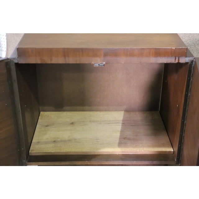 Brown Mid 20th Century Tabago Furniture Mid-Century Cabinets - 2 Pieces For Sale - Image 8 of 12